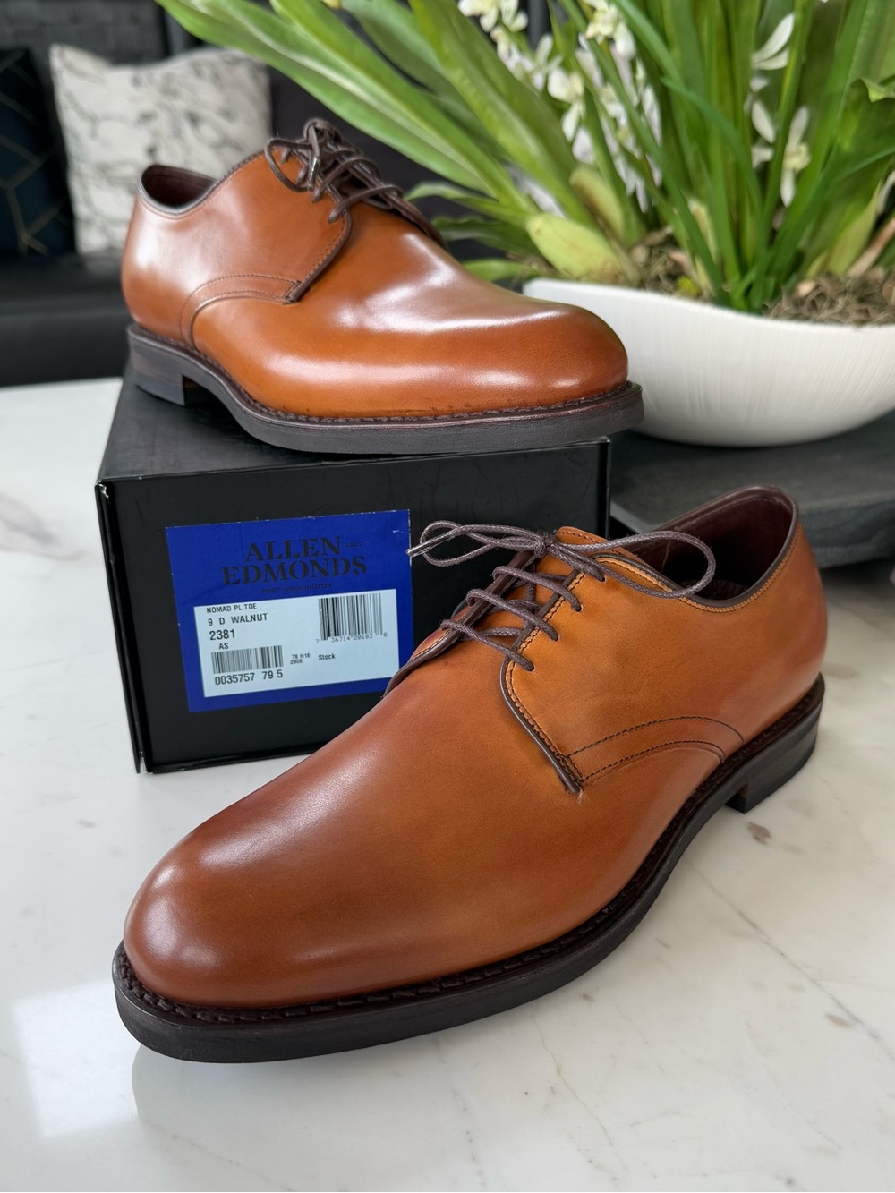 New Allen Edmonds Nomad Plain-toe Leather Derby - Picture 5 of 16